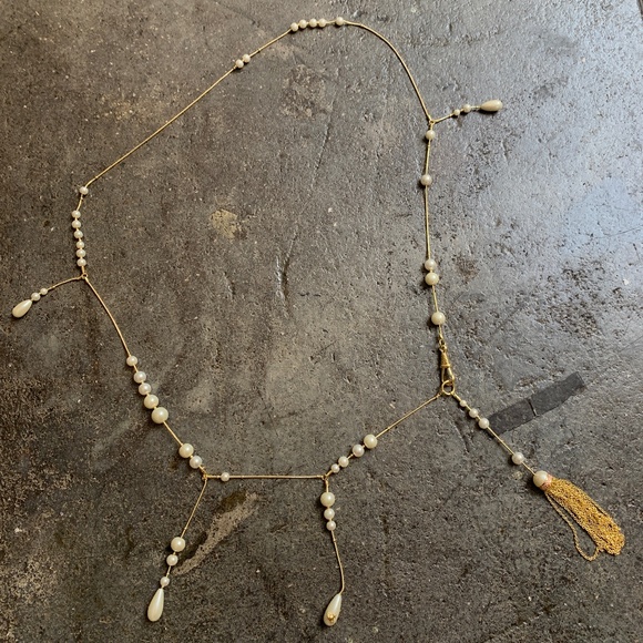 Vivienne Westwood Long High End Skattered Teardrop Pearl Necklace - Picture 1 of 10